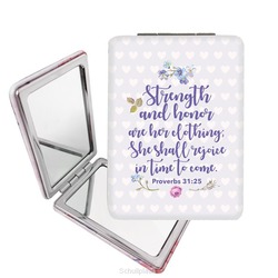 MINI COMPACT MIRROR STRENGTH AND HONOR - 9555483820146
